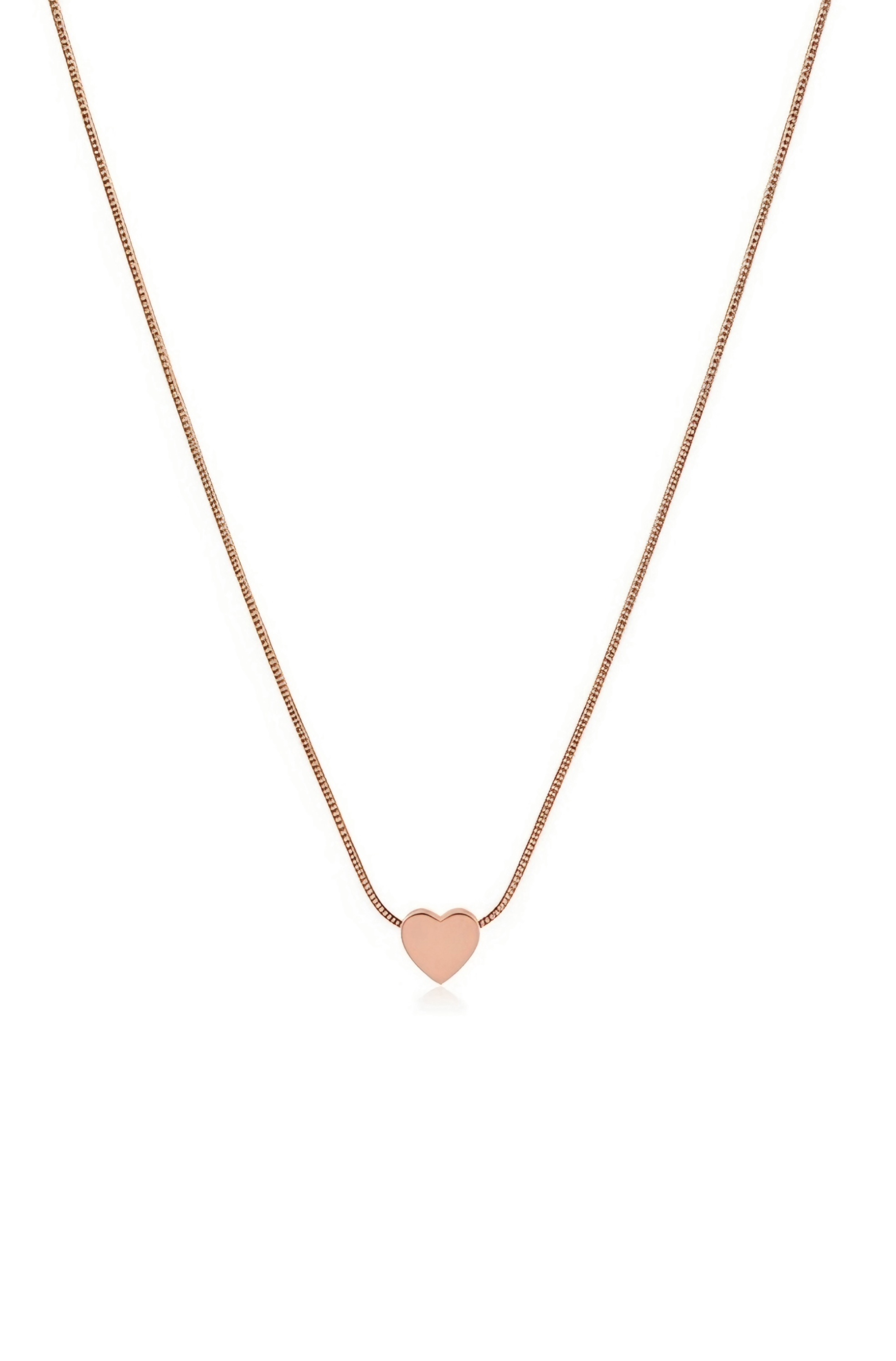 Rose Gold Heart Necklace